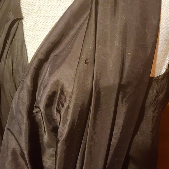 ALL SAINTS black gathered drapey dress - Picture 6 of 7